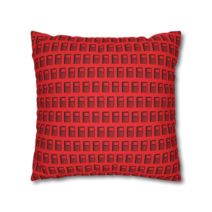 Cushion Pillow Case - No. 000RD - Artists logo on Red