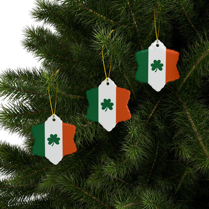 Ceramic Ornament - No. 008 - Shamrock