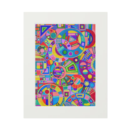 Fine Art Print (Cardboard Frame) No. 261 - Multicoloured Abstract