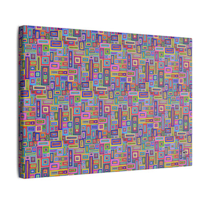 Giclée Canvas Print - No. 264 - Coloured Rectangle Abstract