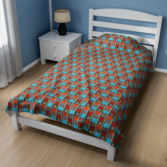 Velveteen Plush Blanket - No. 133 - 'Dyslexic'