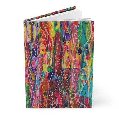 Hardcover Journal Matte (Lined) - No. 239 'Droplets' - By Irish Artist Fiona de Lacy