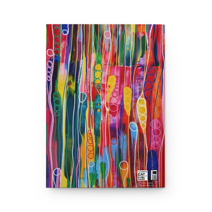 Hardcover Journal Matte (Lined) - No. 237 'Pods' - By Irish Artist Fiona de Lacy - Multicoloured