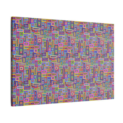 Giclée Canvas Print - No. 264 - Coloured Rectangle Abstract