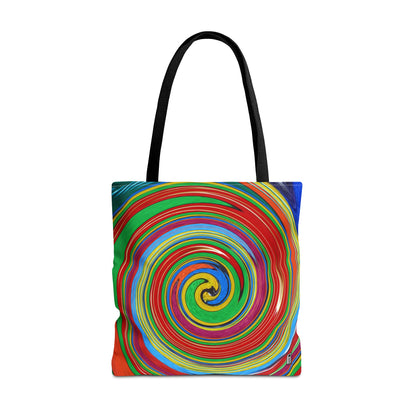 Tote Bag  - No.303 - 'Swirl Blue & Orange'