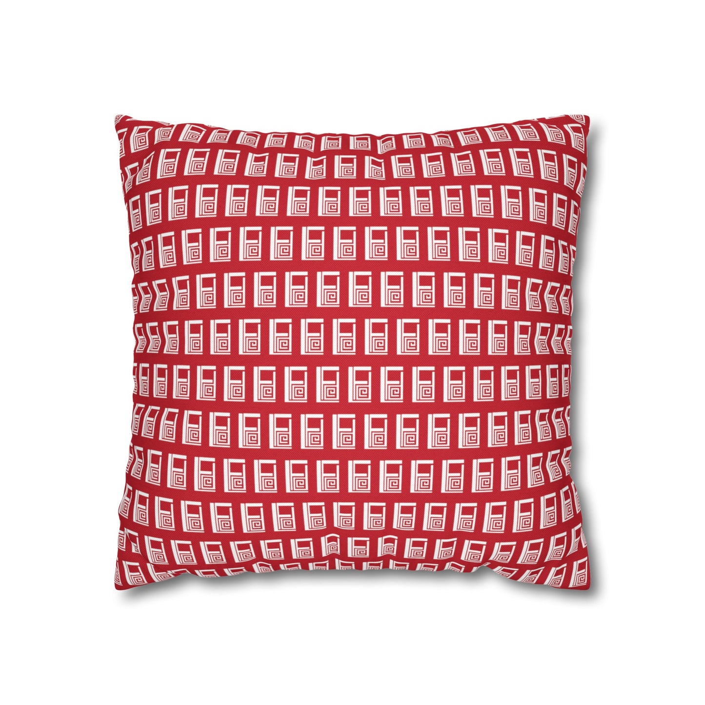 Cushion Pillow Case - No. 000RD - Artists Logo White on Red