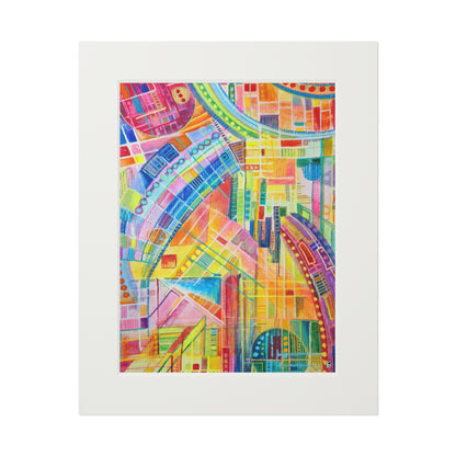 Fine Art Giclee Print (Cardboard Frame) No. 234 - Watercolour Abstract