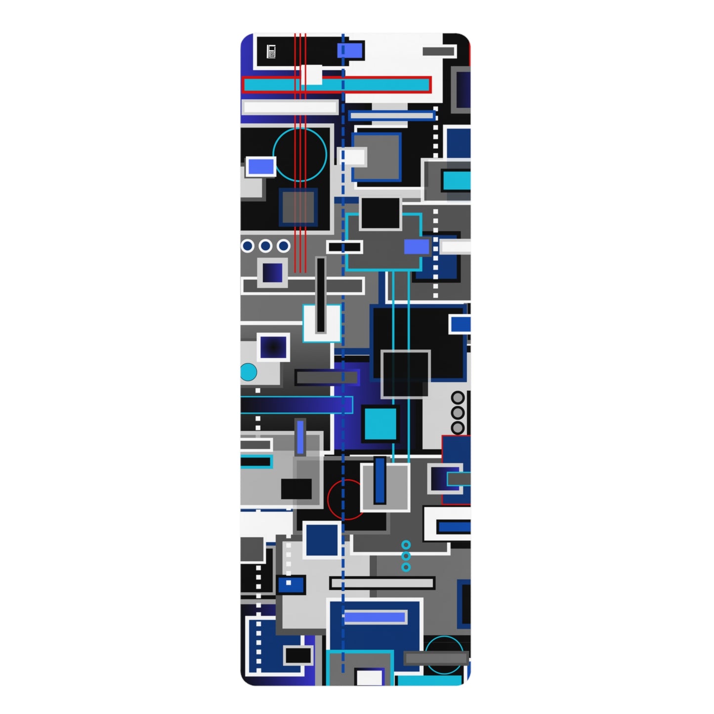 Chic Geometric Rubber Yoga Mat - No. 235