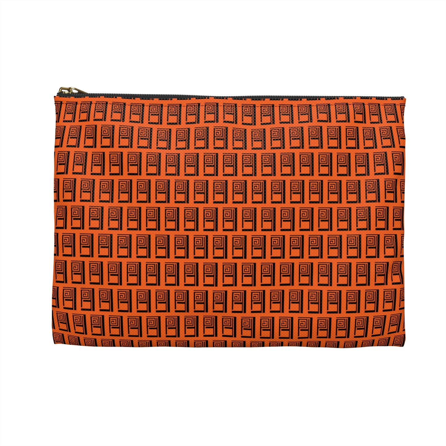 Make Up Bag - No. 000OG - Black Logo on Orange