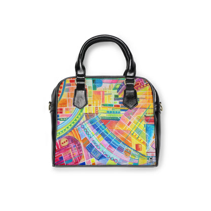 Shoulder Handbag - No. 234 - Watercolour Abstract