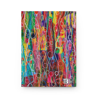 Hardcover Journal Matte (Lined) - No. 239 'Droplets' - By Irish Artist Fiona de Lacy