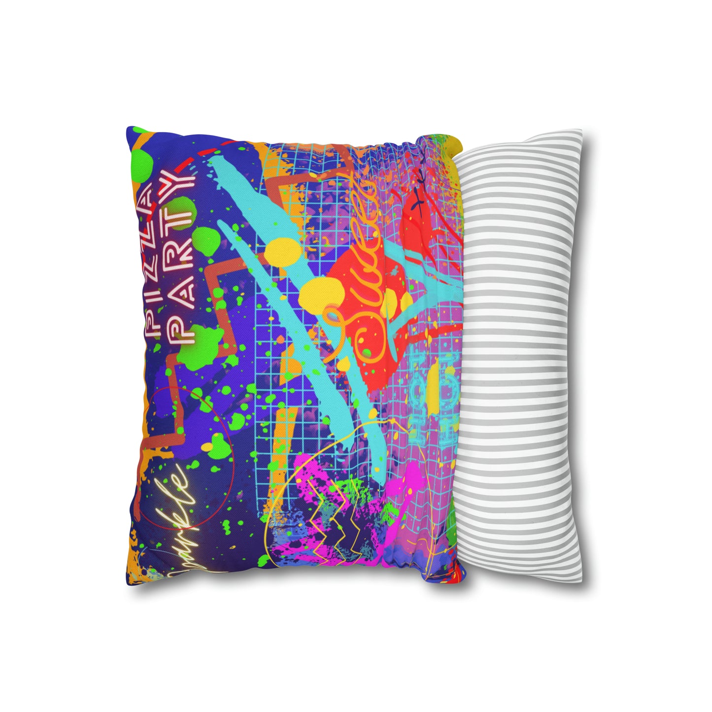 Cushion Pillow Case - No. 232 - 'Pizza Party'
