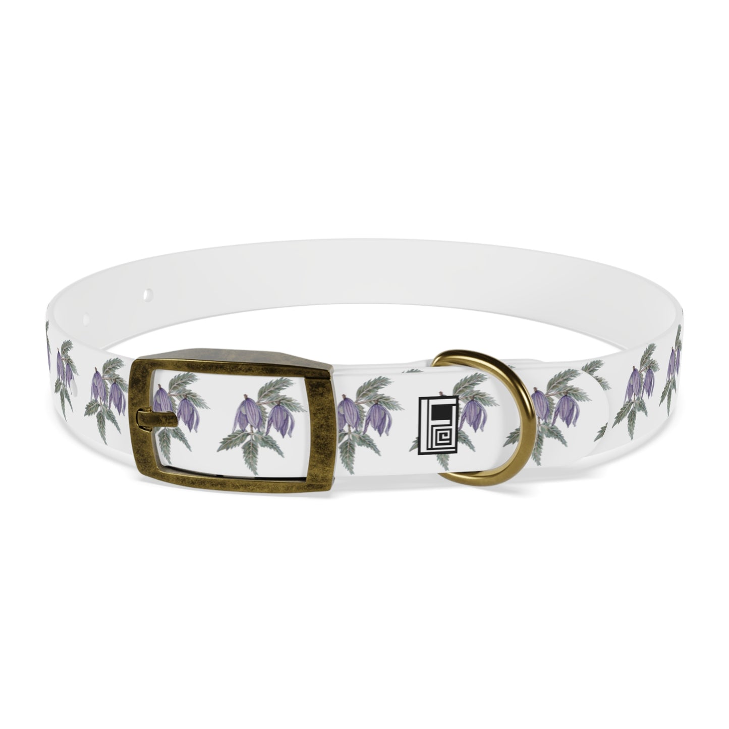 Dog Collar - No. 270 - Purple Drop Flowers