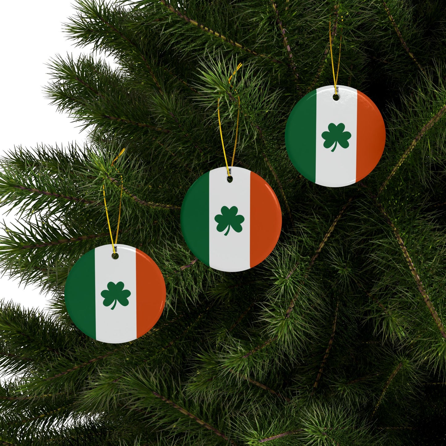 Ceramic Ornament - No. 008 - Shamrock