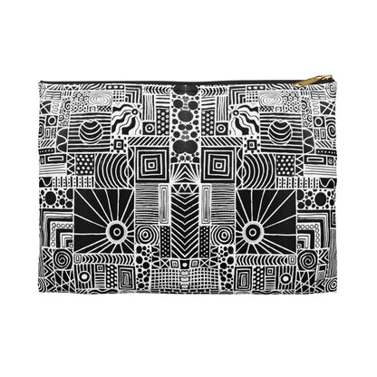 Make Up Bag - No. 252 - White on Black