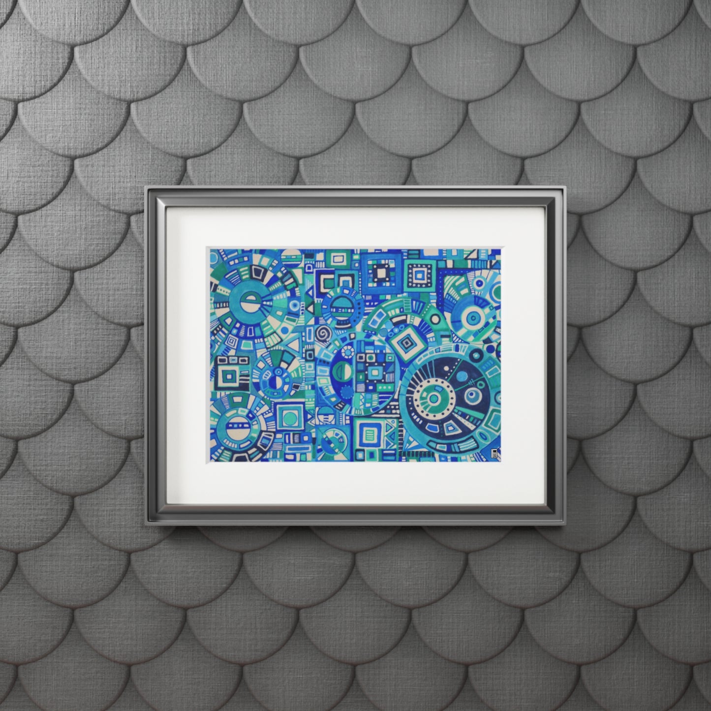 Fine Art Print (Cardboard Frame) - No. 262 - 'Cogs'