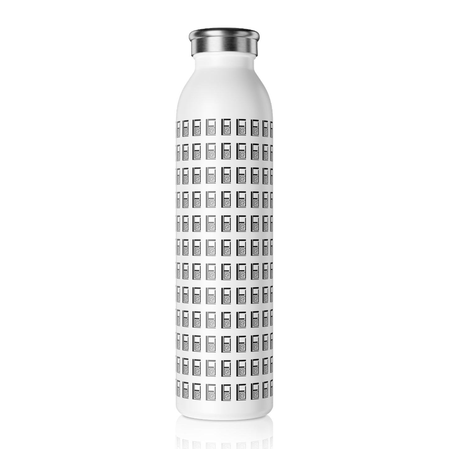 Slim Water Bottle - No. 000 Artists Logo - By Irish Artist Fiona de Lacy