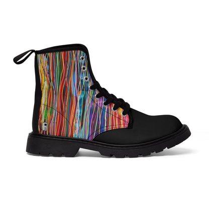 Women's Canvas Boots - No. 236  - Multicoloured 'Ocean'