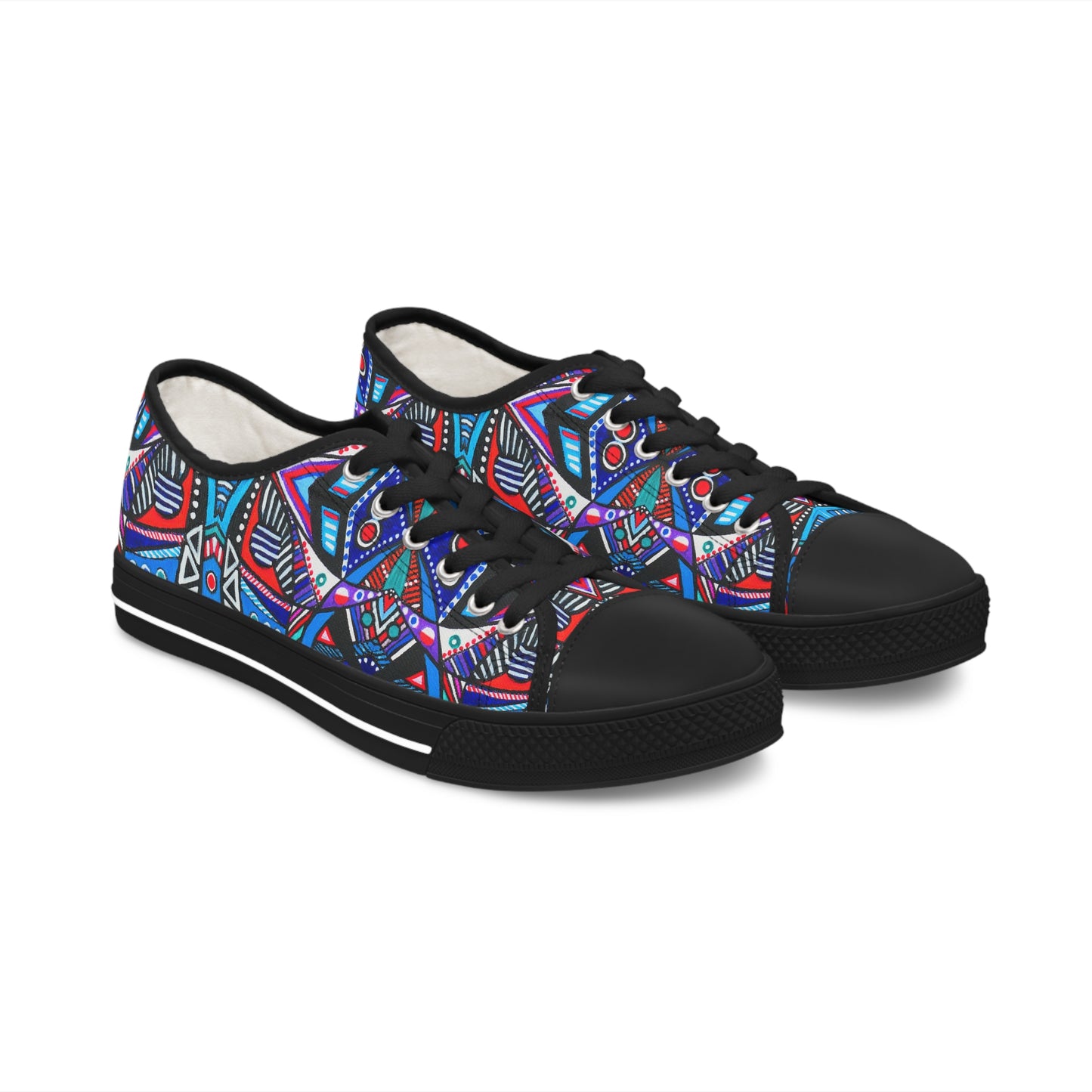 Women's Low Top Sneakers, - No.292 - Abstract