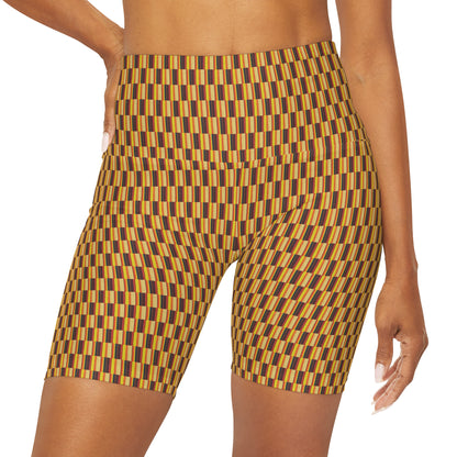 High Waisted Yoga Shorts - No. 130 - Sunrise