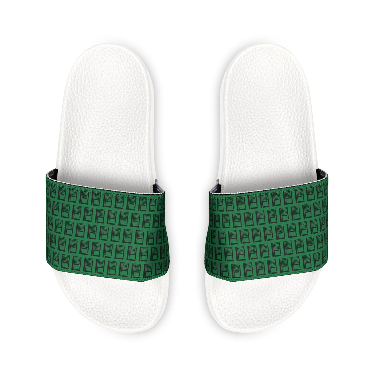 Children's Sliders - No. 000GN - Black Logo on Green