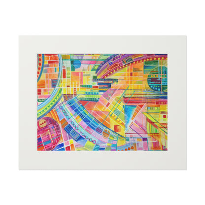 Fine Art Giclee Print (Cardboard Frame) No. 234 - Watercolour Abstract