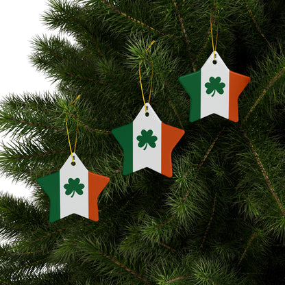 Ceramic Ornament - No. 008 - Shamrock