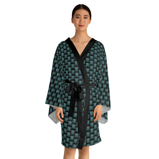 Long Sleeve Kimono Robe - No. 146 B - 'Bird of Paradise'