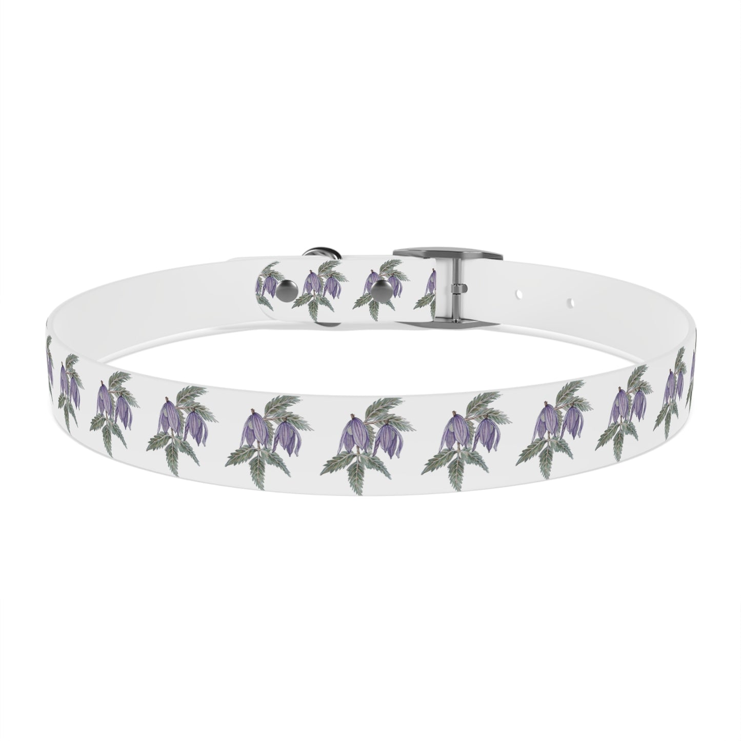 Dog Collar - No. 270 - Purple Drop Flowers