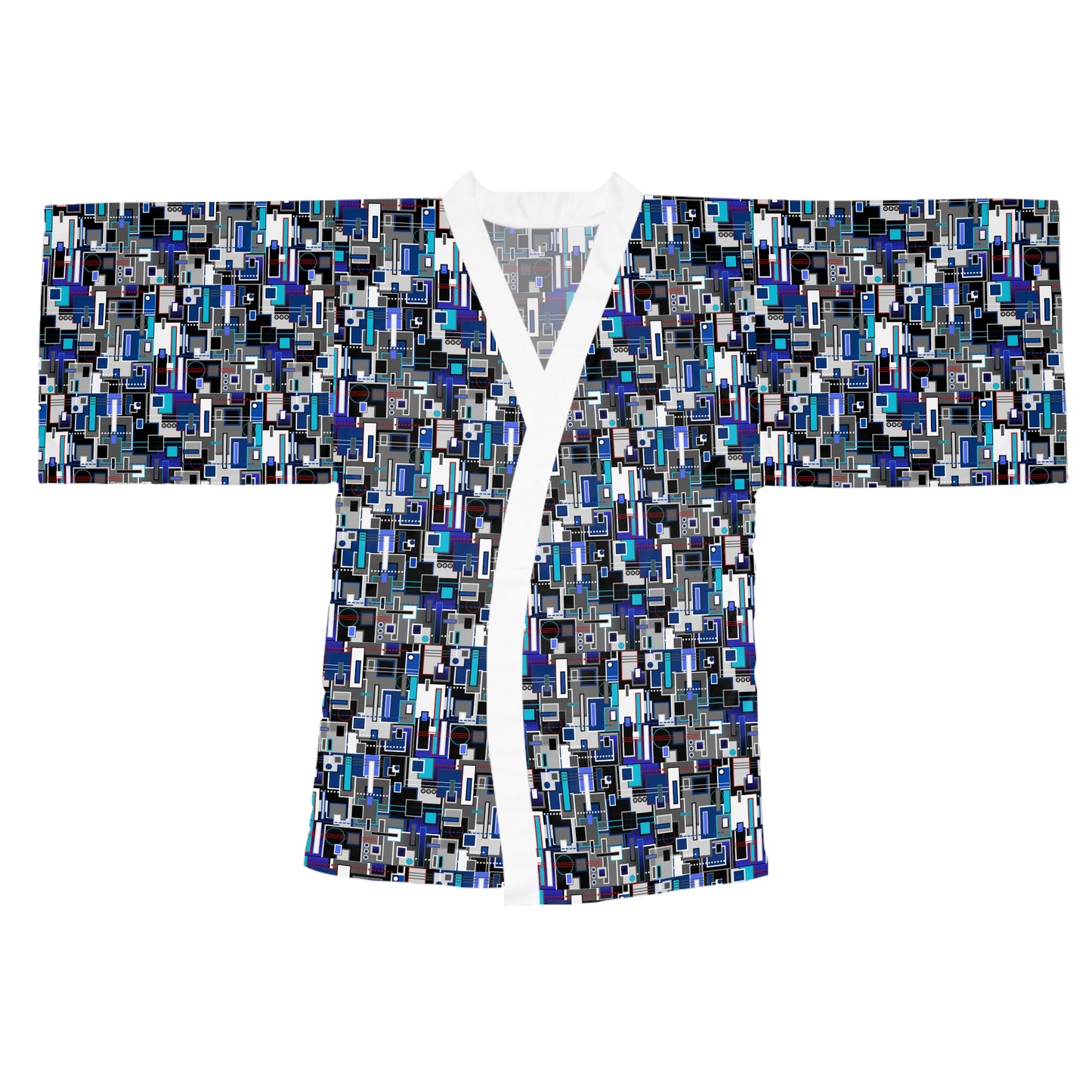 Long Sleeve Kimono Robe - No 235 - Squared 2