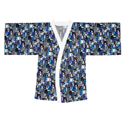 Long Sleeve Kimono Robe - No 235 - Squared 2