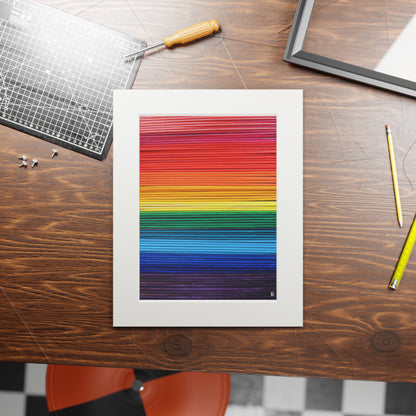 Fine Art Print (Cardboard Frame) - No. 305 - 'Pride' Rainbow