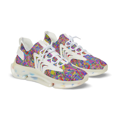 Men's Mesh Sneakers - No. 260 - Multicoloured abstract