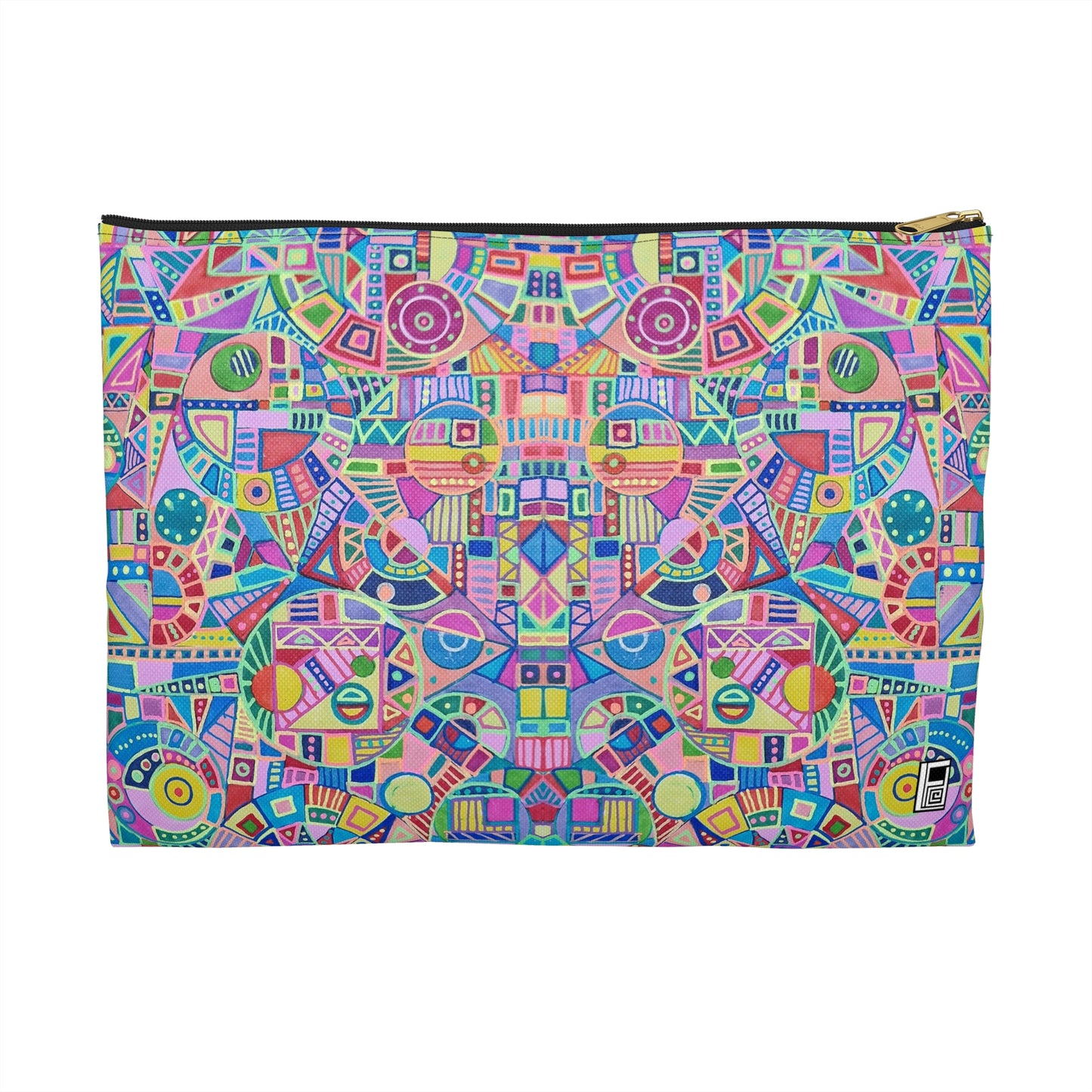 Make Up Bag - No. 258 - Teddy Bear Abstract