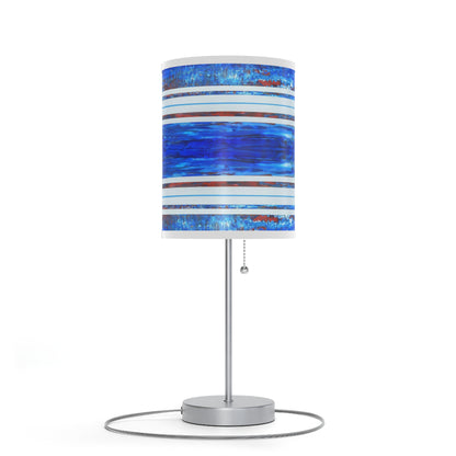 Lamp on a Stand, US|CA plug - No. 140 -  'Thin Blue Line'