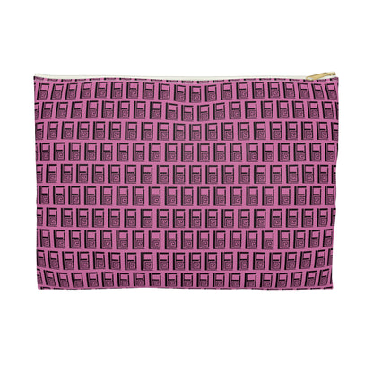 Make Up Bag - No. 000 - Black Logo on Pink