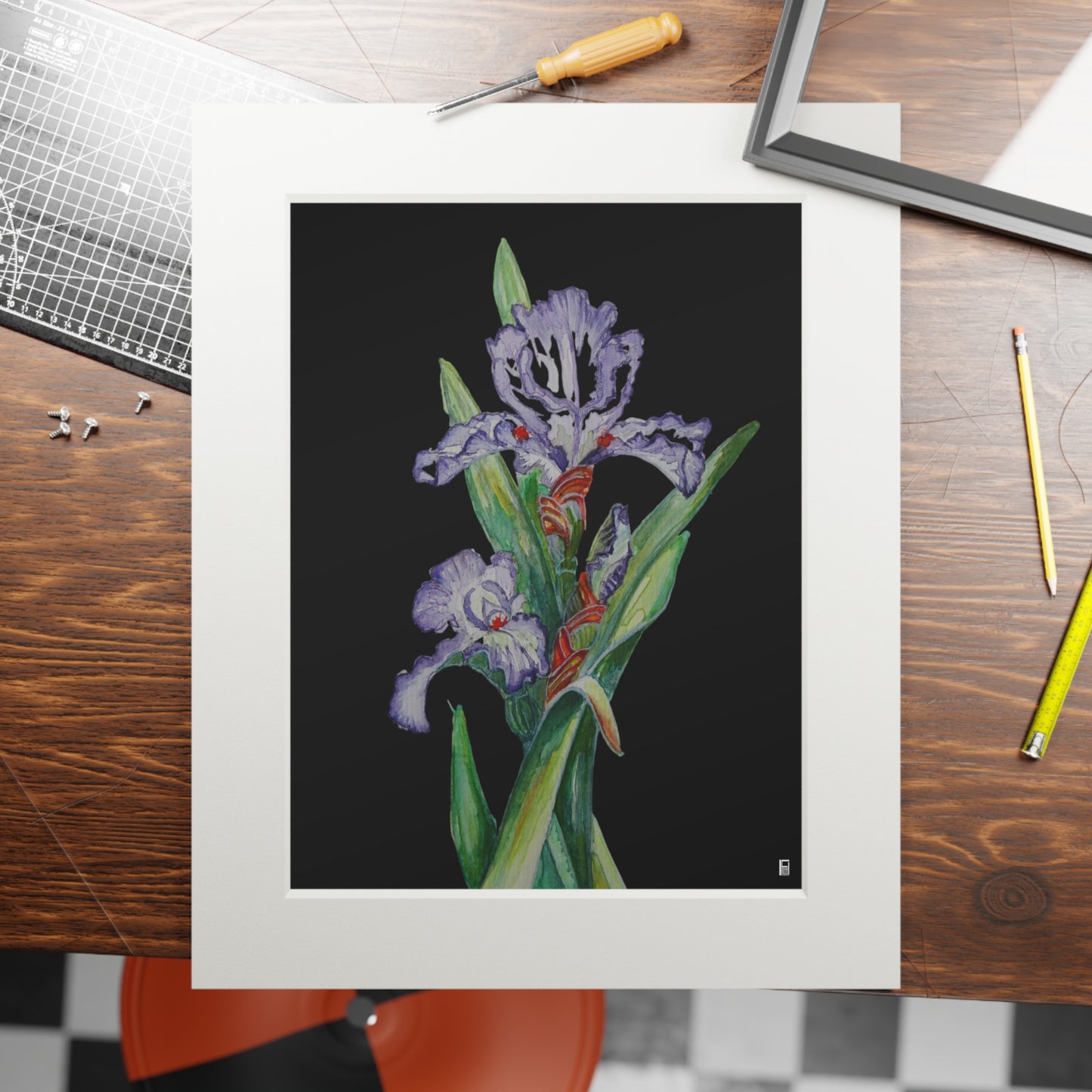 Fine Art Print (Cardboard Frame) - No. 272 - Purple Orchid