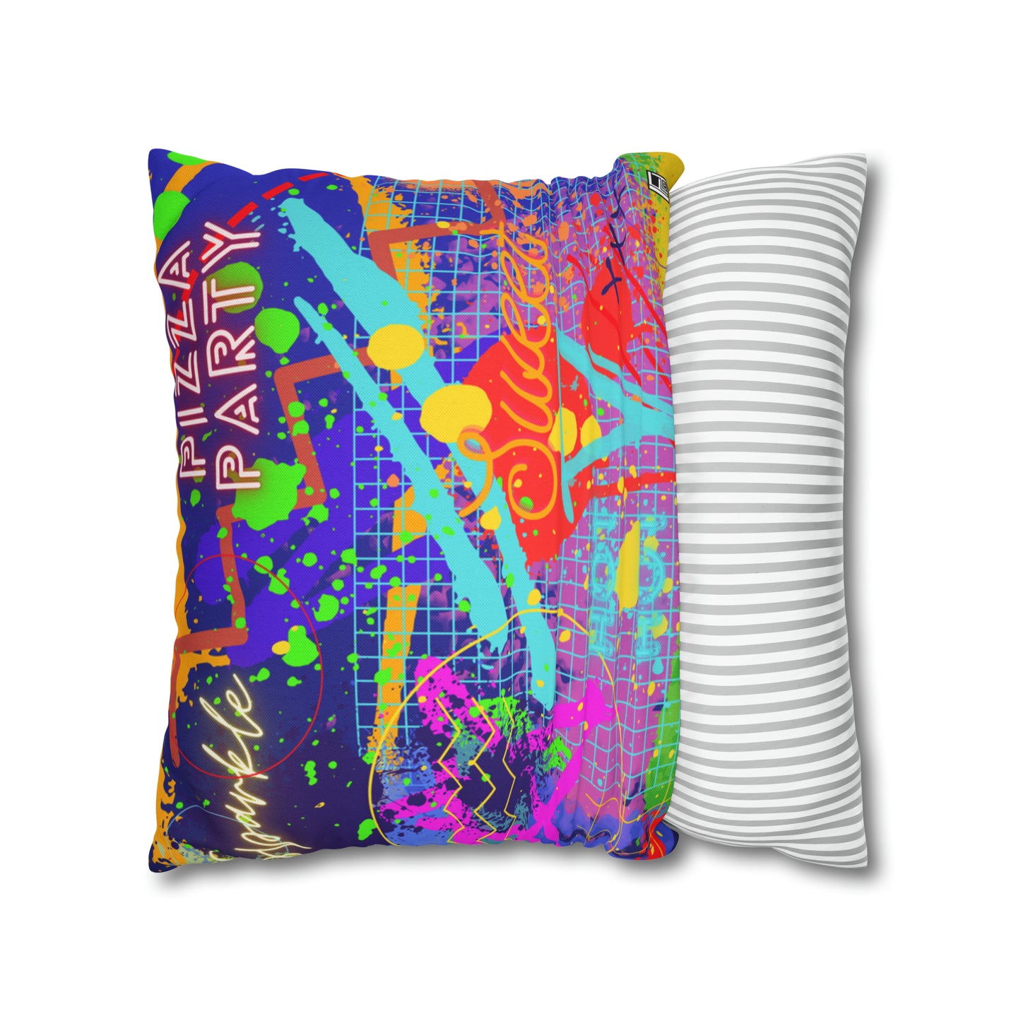Cushion Pillow Case - No. 232 - 'Pizza Party'