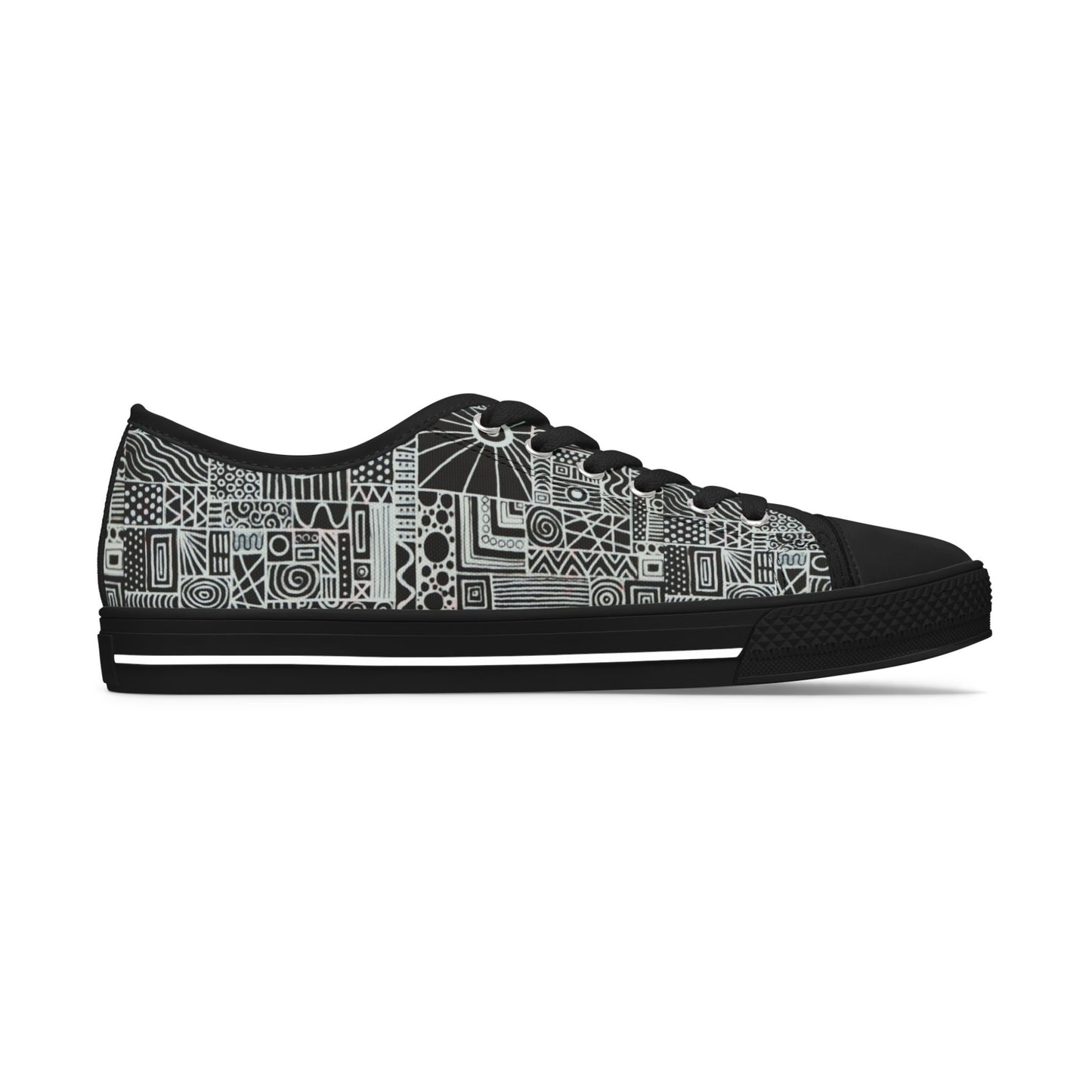 Women's Low Top Sneakers, Black Sole - No. 252