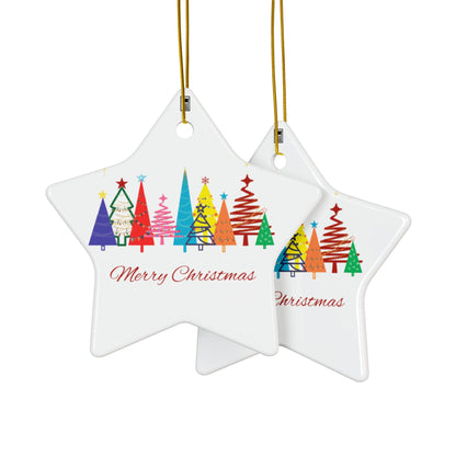 Ceramic Ornament - Merry Christmas W