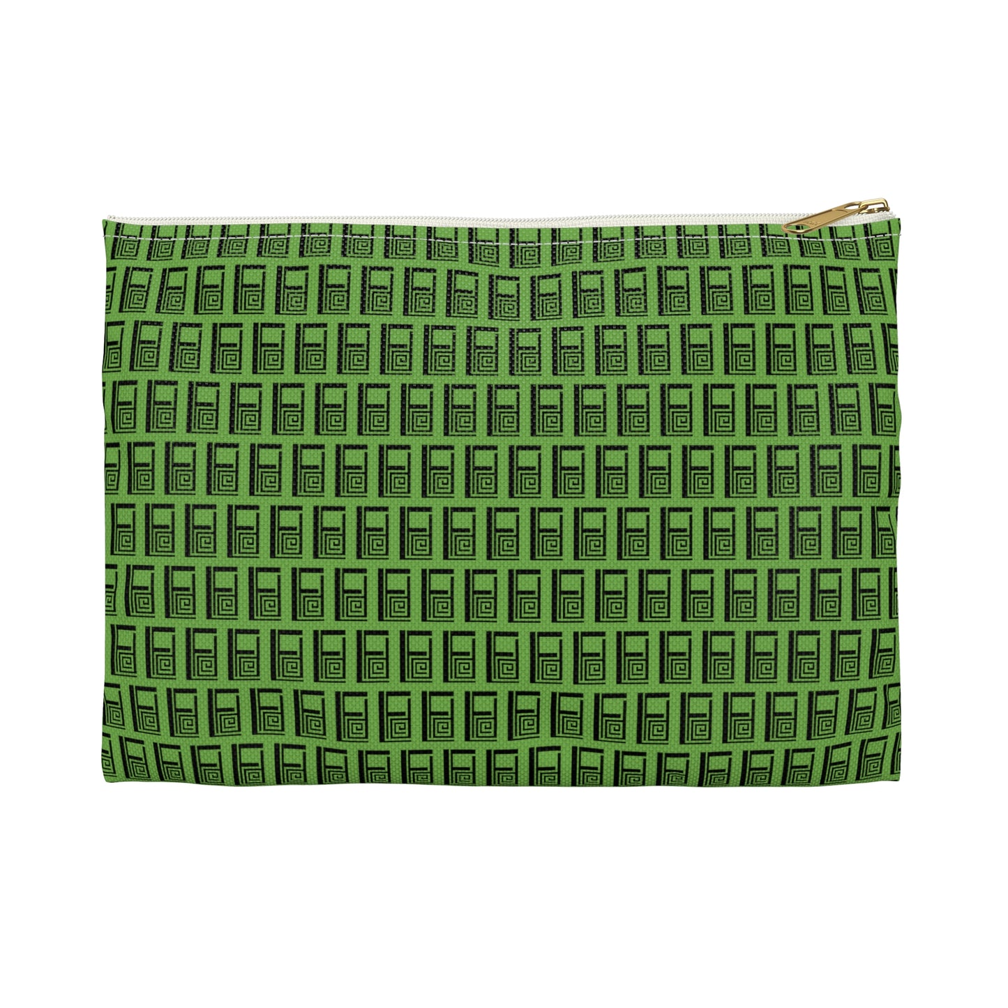 Make Up Bag - No. 000GN - Black Logo on Green