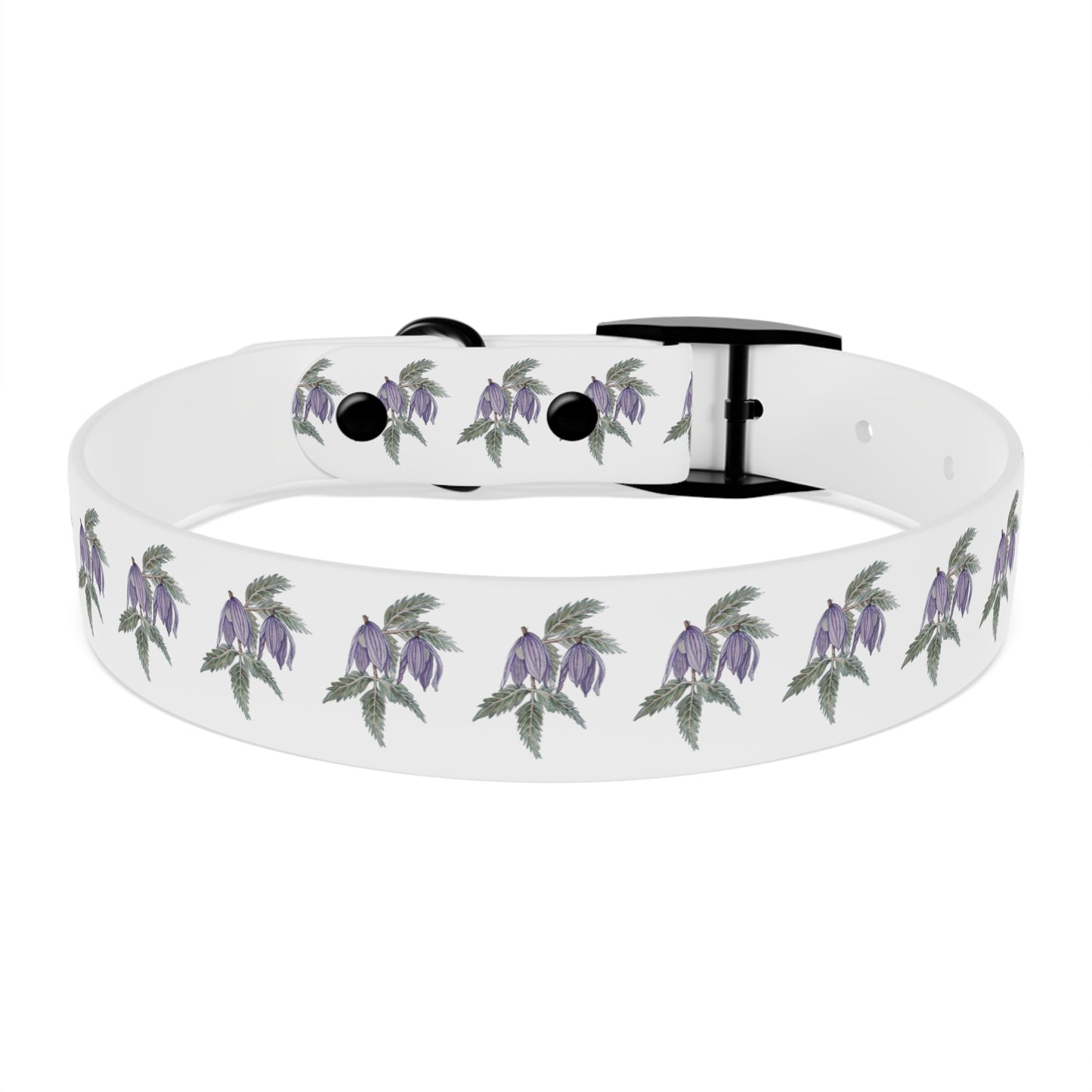 Dog Collar - No. 270 - Purple Drop Flowers