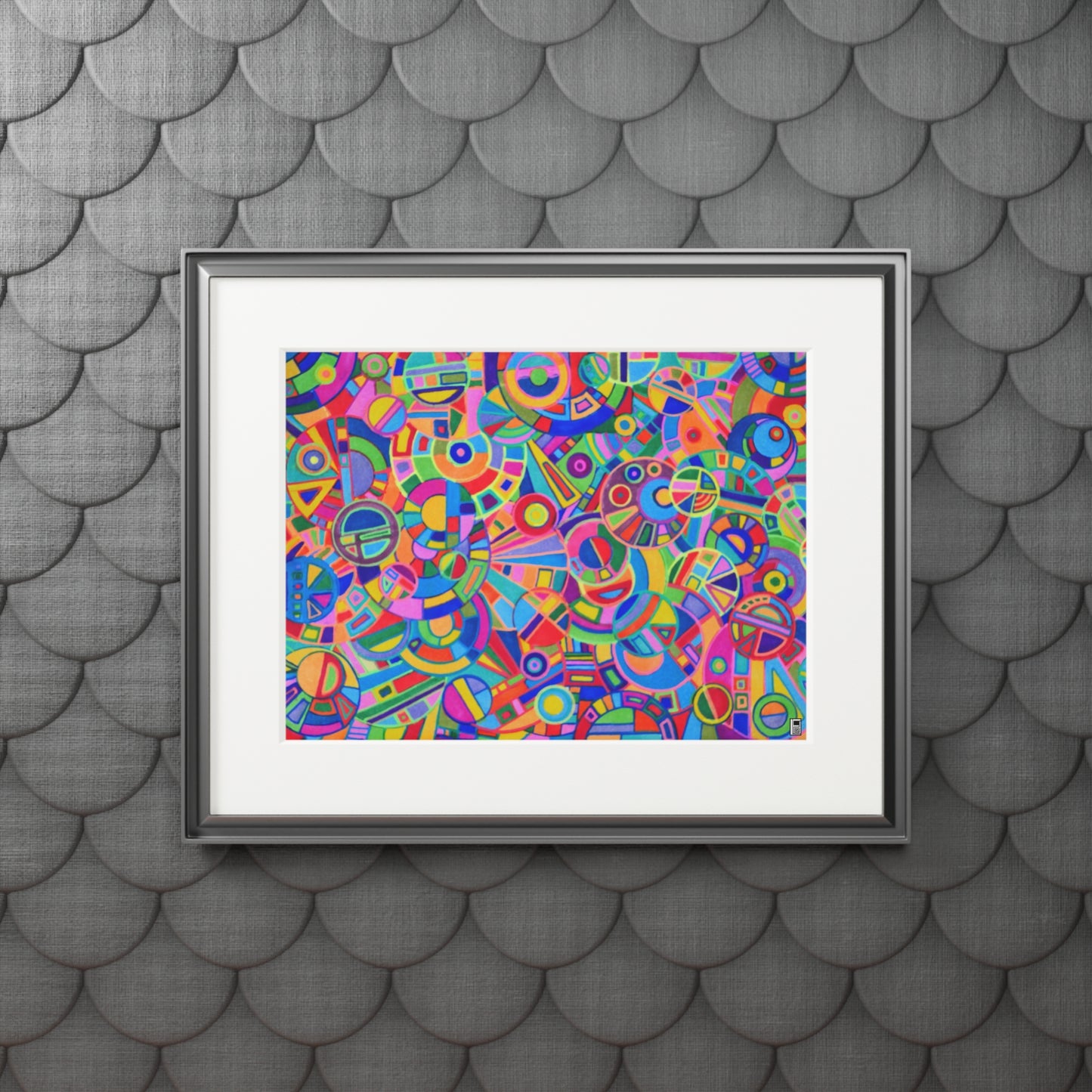 Fine Art Print (Cardboard Frame) - No. 265 - Multicoloured Abstract