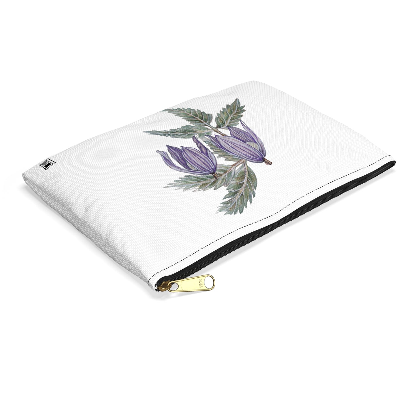 Make Up Bag - No. 270 - Two Purple Drop Flowers