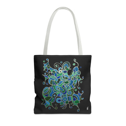 Tote Bag  - No.146 - A 'Bird of Paradise' on Black