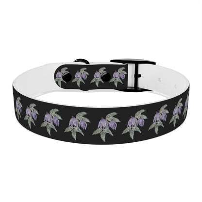 Dog Collar - No. 270 B- Purple Drop Flowers