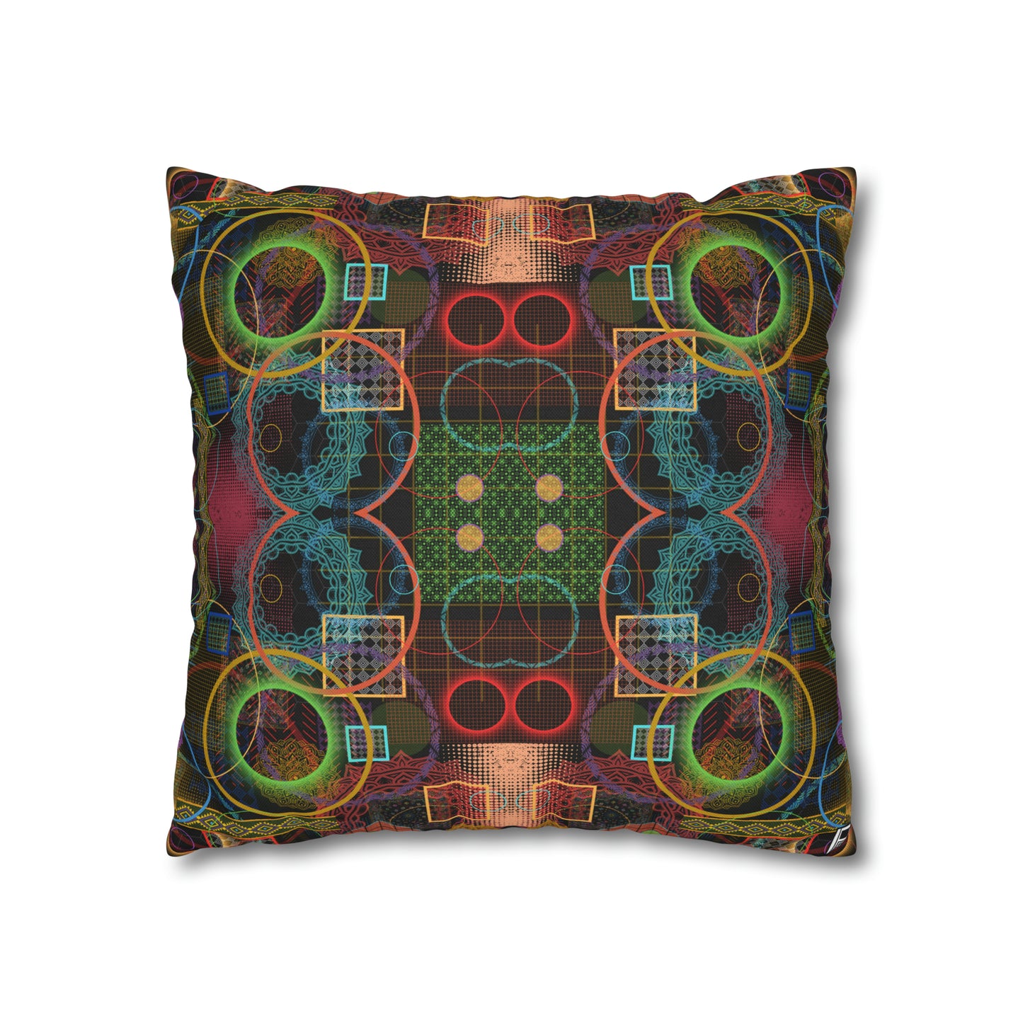 Cushion Pillow Case - No. 299 A - Multicolour Abstract