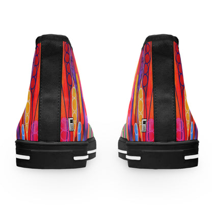 Women's High Top Sneakers, No. 237 A 'Pods' Designed by Irish Artist Fiona de Lacy