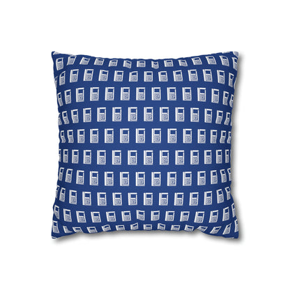 Cushion Pillow Case - No. 000BE - White Logo on Navy