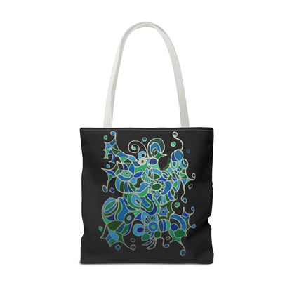 Tote Bag  - No.146 - A 'Bird of Paradise' on Black